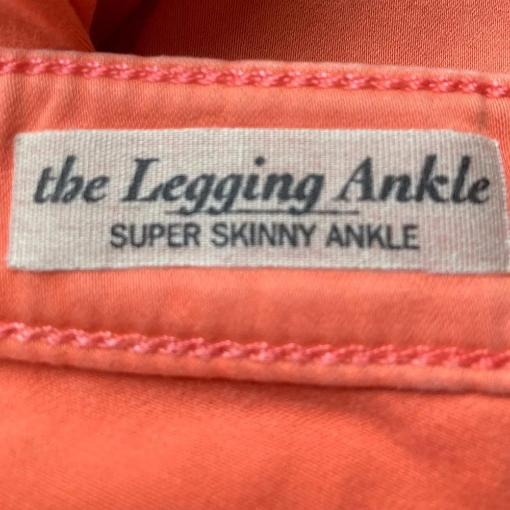 AG Adriano Goldschmidt Peach Denim Super Skinny Jeans Size 25